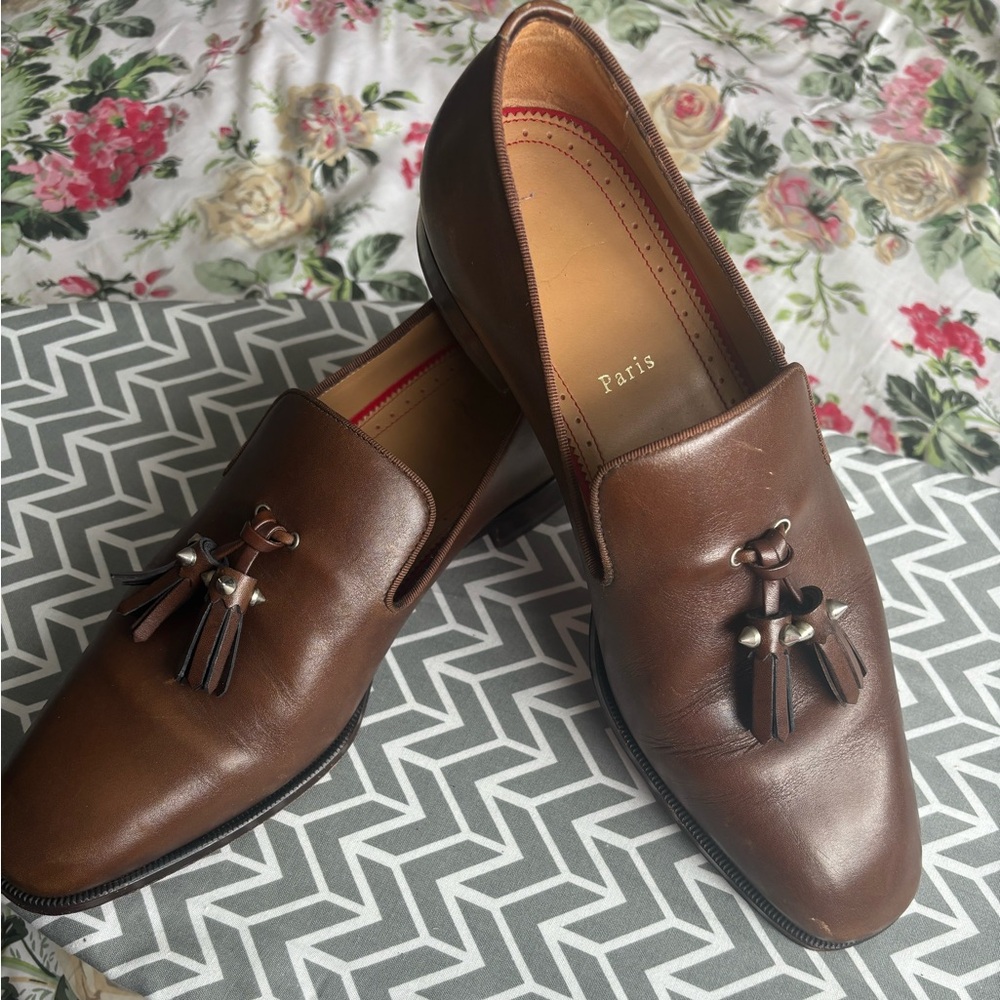 Christian Louboutin Men’s  Brown Loafers
